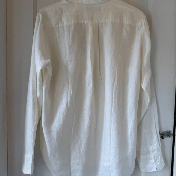 Everlane- Linen Button-down White Size 4 shirt - NWT - Picture 3 of 5